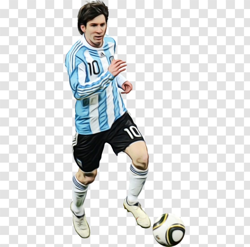 Messi Cartoon - Football Player - Jersey Ball Game Transparent PNG