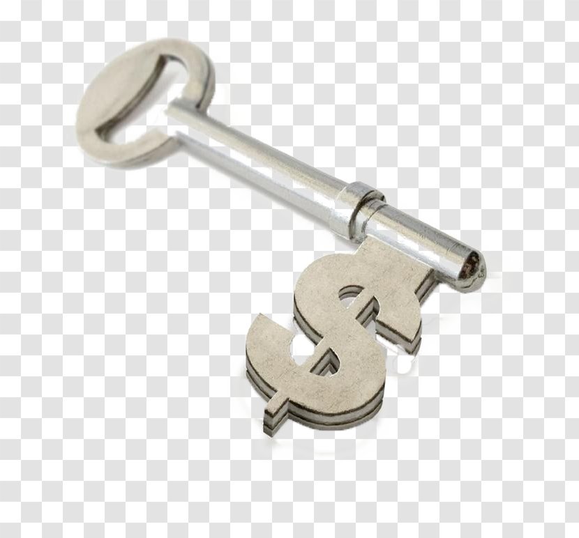 Money Investment Finance Trade Funding - Hardware Accessory - Silver Key Transparent PNG
