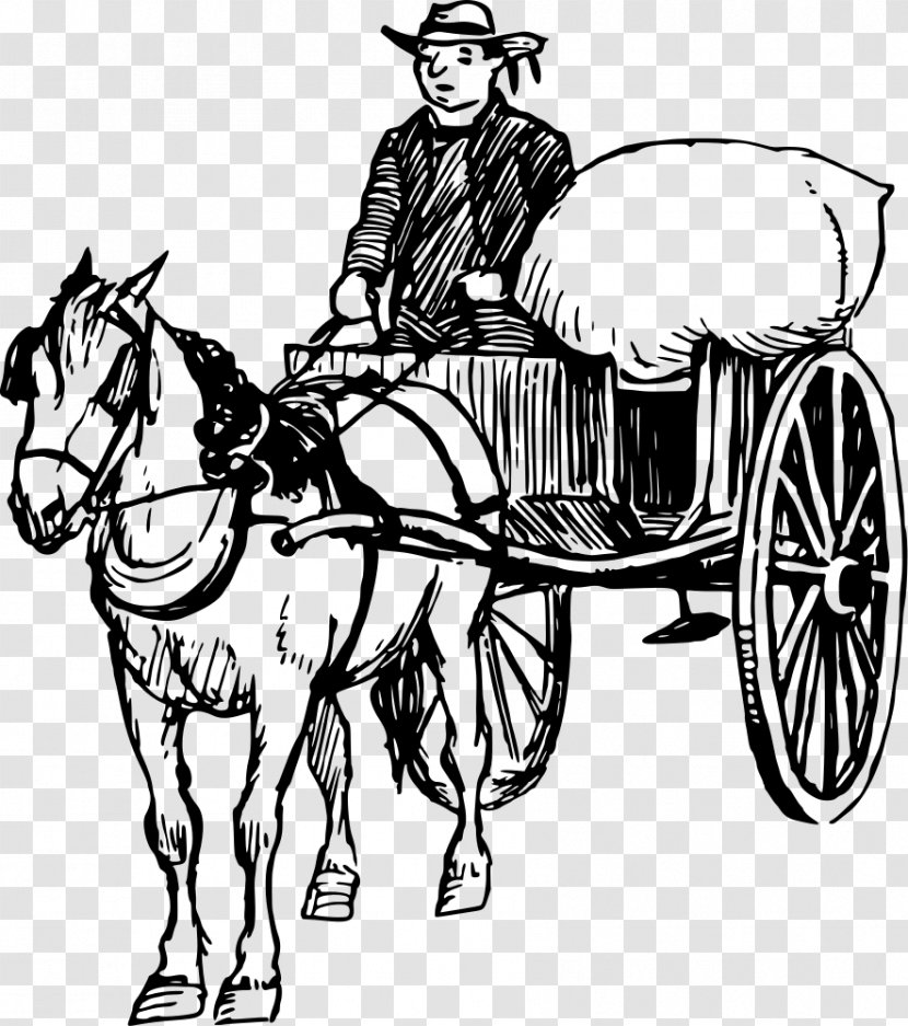 Horse Drawing Cart Clip Art - Coach - Racing Transparent PNG
