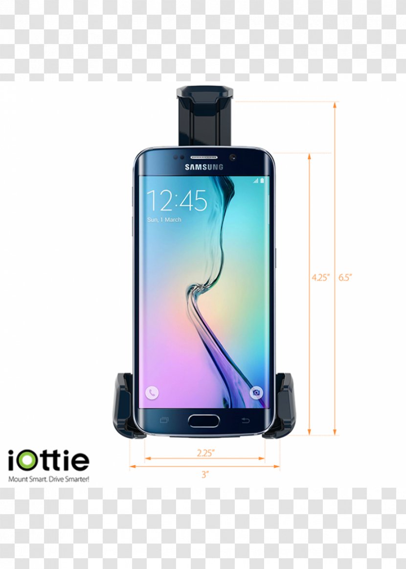 Samsung Galaxy S6 Edge S7 Smartphone - Portable Communications Device Transparent PNG