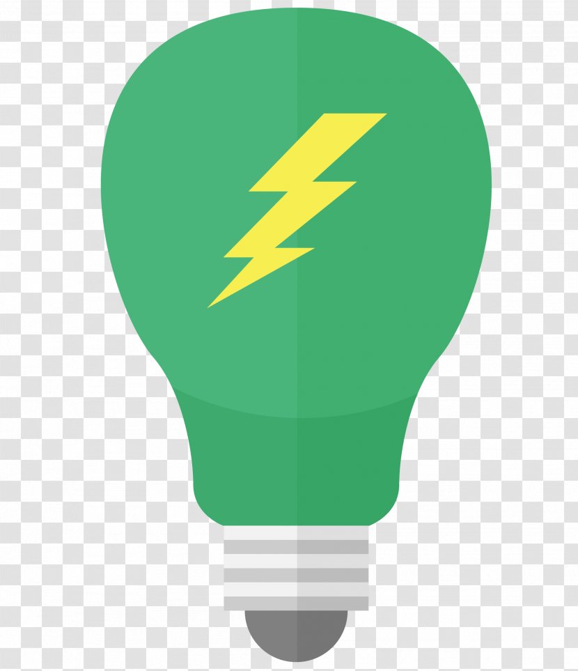 Light Green Cartoon - Vector Bulb Transparent PNG