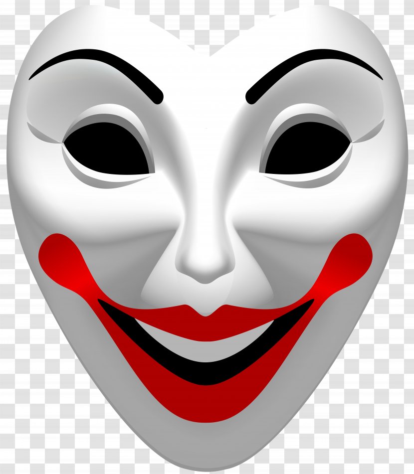 Joker Mask Clip Art - Headgear - Raster Graphics Transparent PNG