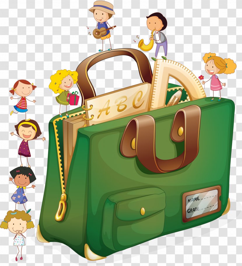 Backpack Bag Clip Art - Student - Schoolbag Transparent PNG