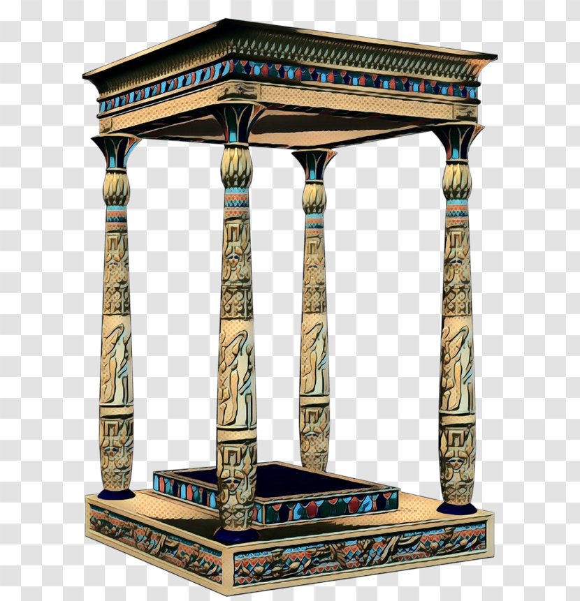 Furniture Table End Column Carving - Stone Pedestal Transparent PNG