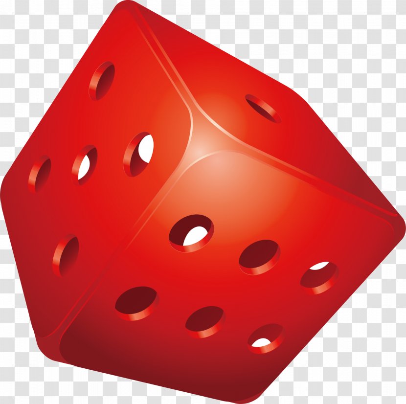 Dice Euclidean Vector - Red - Stereo Transparent PNG