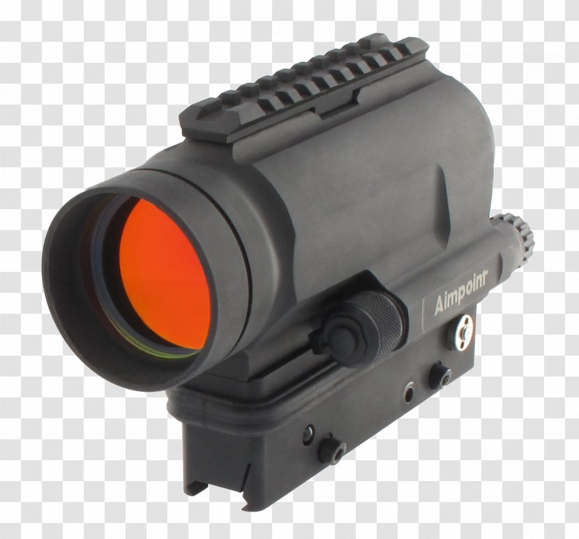 Aimpoint AB Reflector Sight Red Dot Weapon - Frame - Sights Transparent PNG