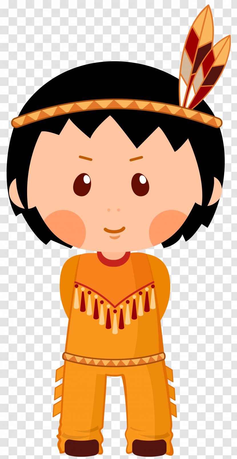 Boy Character Fiction Clip Art - Illustration - Native American Clipar Image Transparent PNG