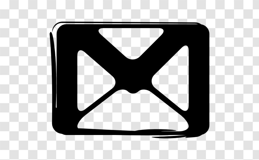 Gmail Email Logo - Black And White Transparent PNG