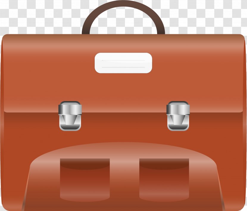 Briefcase Satchel Clip Art Bag - School Transparent PNG