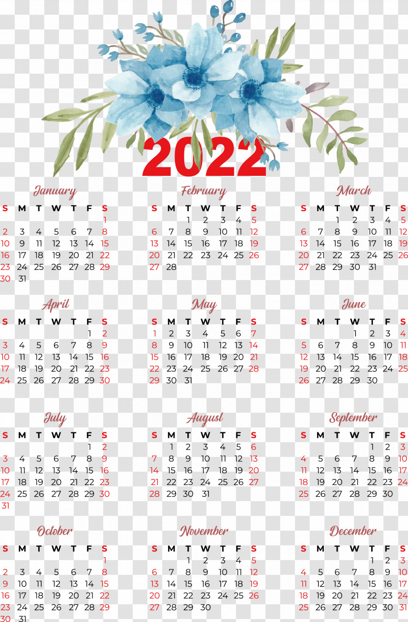 Calendar 2022 Julian Calendar Calendar Year Month Transparent PNG