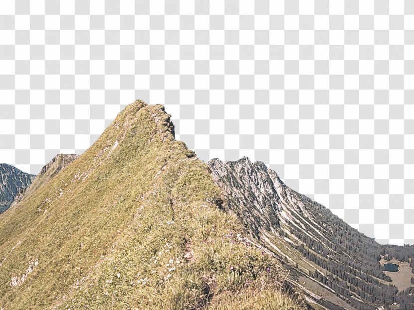 Mountainous Landforms Mountain Ridge Hill Rock - Summit - Terrain Transparent PNG
