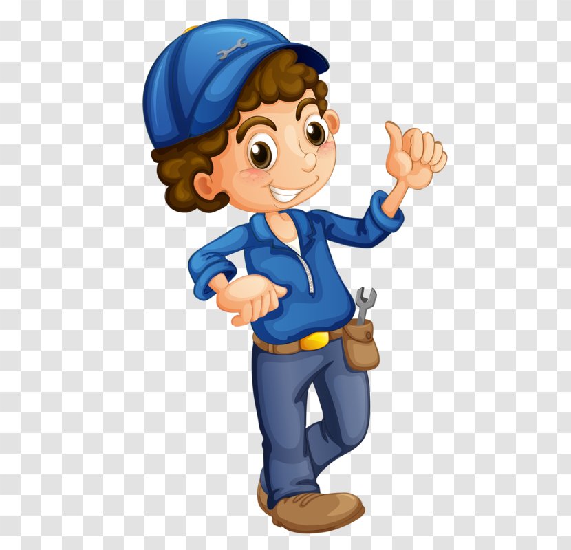 Car Auto Mechanic Royalty-free - Profession - Cartoon Cards Transparent PNG