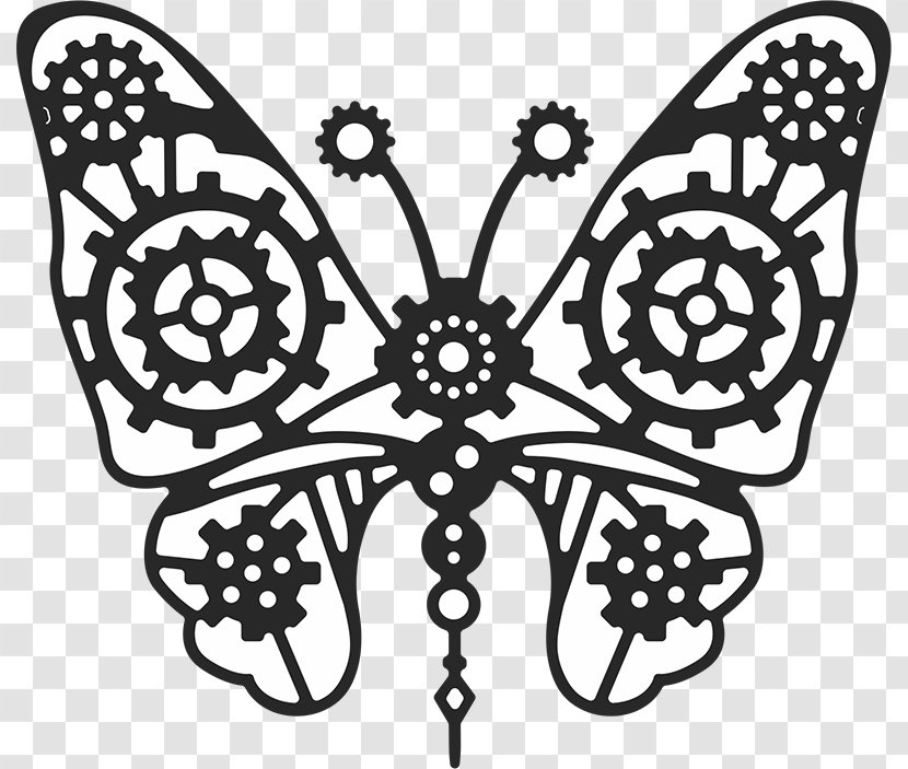 Butterfly Cheery Lynn Designs Clip Art Gear Die - Brush Footed Transparent PNG