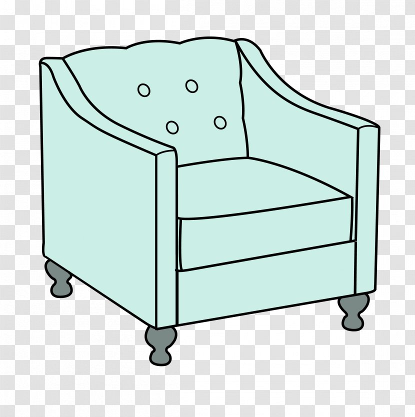 Chair Couch Google Images - Vector Blue Sofa Transparent PNG