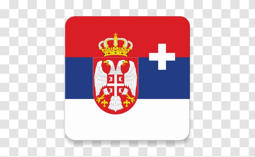 American Flag Background - Of Serbia - Rectangle Emblem Transparent PNG