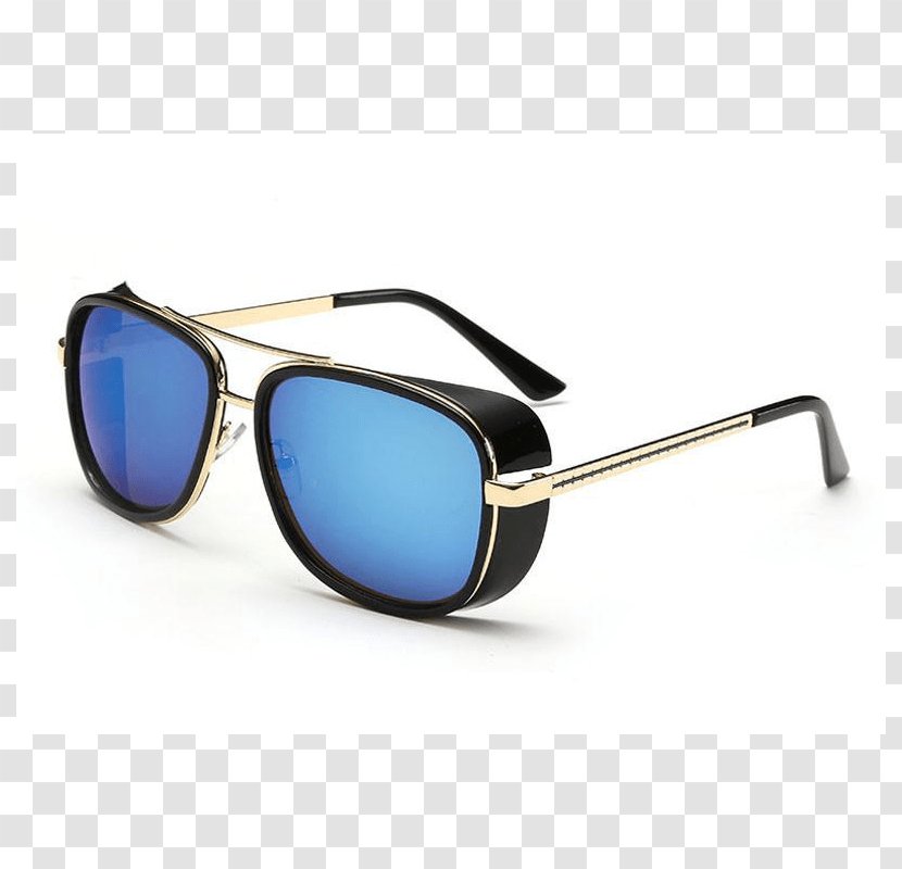 Iron Man Aviator Sunglasses Eyewear Retro Style - Glasses Transparent PNG