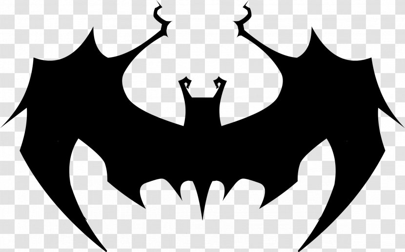 Logo Batman Drawing Character - Monochrome Transparent PNG