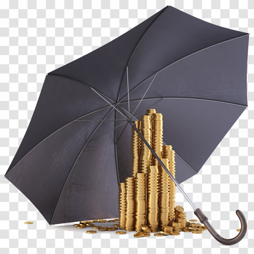 Investment Bank Saving Fixed Deposit Investor - Gold And Umbrella Transparent PNG