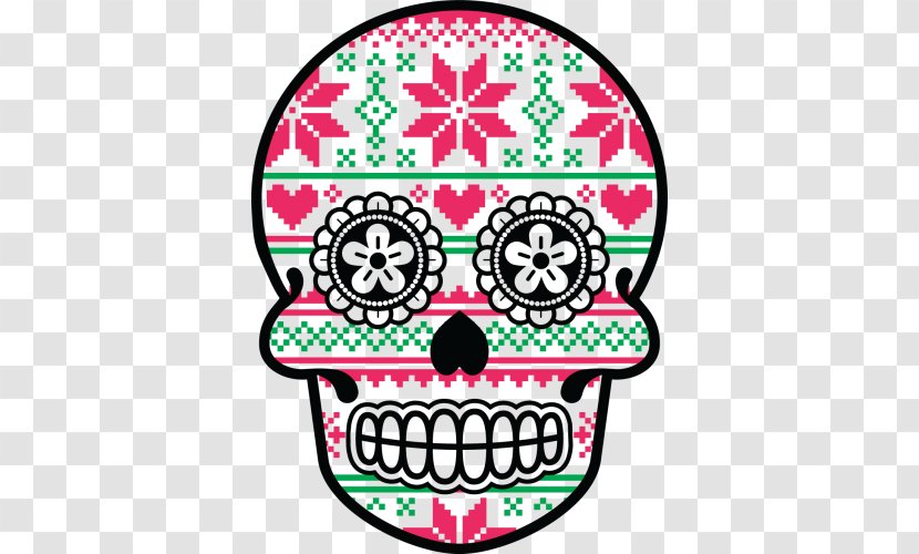 Calavera Mexico Day Of The Dead Skull - Text Transparent PNG