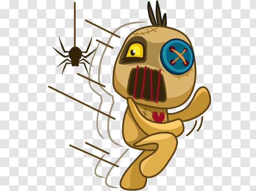 Voodoo Doll Telegram Sticker Clip Art - Membrane Winged Insect Transparent PNG