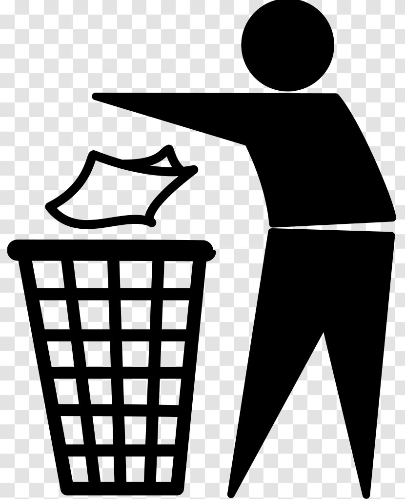 Tidy Man Logo Rubbish Bins & Waste Paper Baskets Clip Art - Black - Foreign Books Transparent PNG