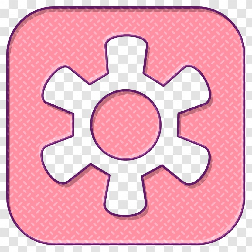 Cogwheel Icon Gear Options - Sticker Pink Transparent PNG