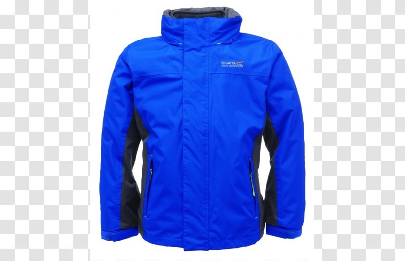 Hoodie Polar Fleece Cobalt Blue Bluza - Outerwear - Jacket Transparent PNG