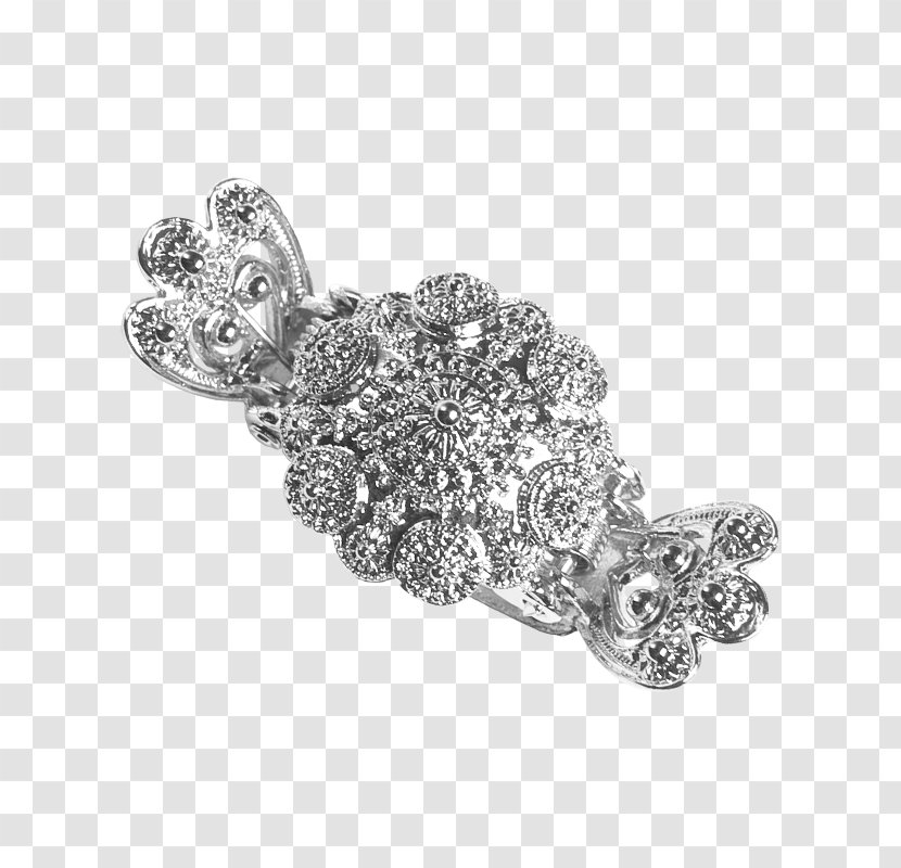 Silver Brooch Bling-bling Body Jewellery Transparent PNG