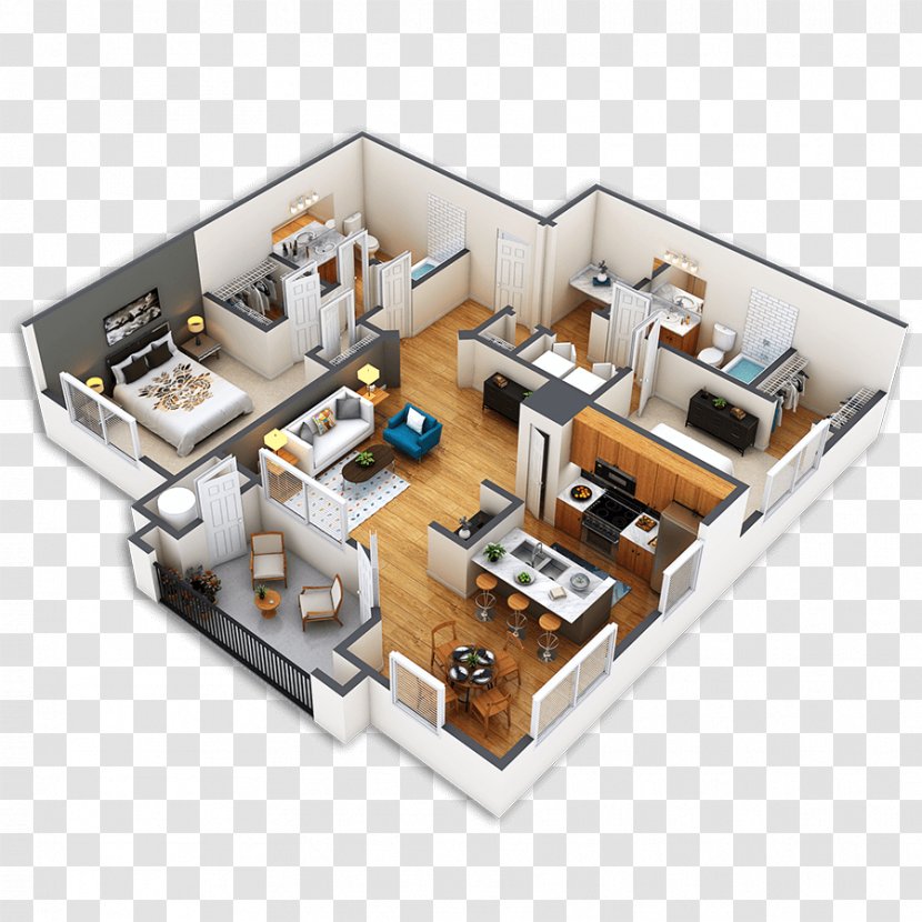 Floor Plan Apartment Bedroom Griffis Fitzsimons South Living Room Transparent PNG
