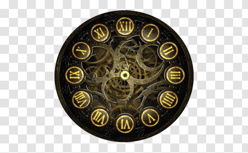 Clock Face Atomic Watch New Year - Countdown - Steampunk Gear Transparent PNG