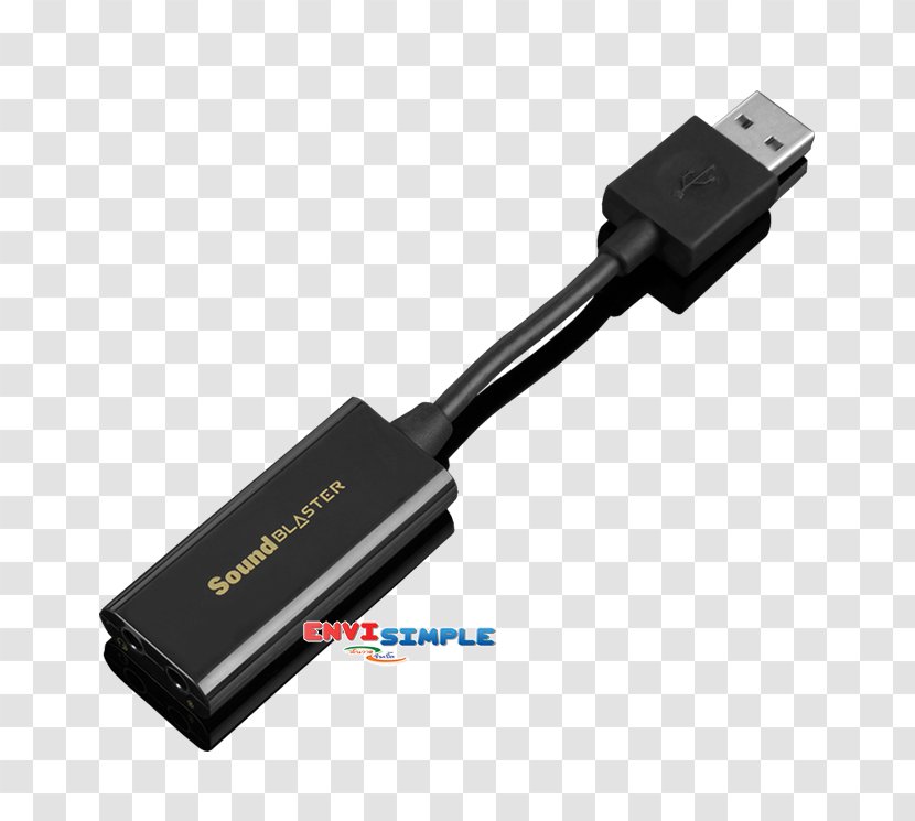 Sound Blaster X-Fi Audigy Cards & Audio Adapters Creative Technology - Usb Cable - Headphones Transparent PNG
