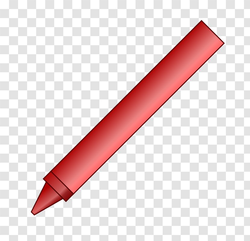 Pencil Crayon Clip Art - Red - Pictures Transparent PNG