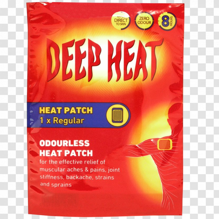 Deep Heat Patch Heating Pads Back Pain Human Management Transparent PNG