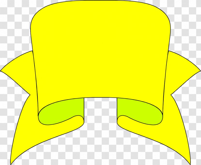 Yellow Banner Clip Art - Ribbon Transparent PNG