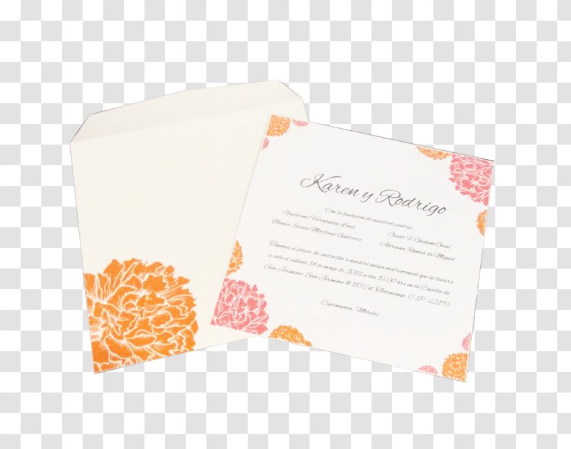 Wedding Invitation Convite - Peach Transparent PNG