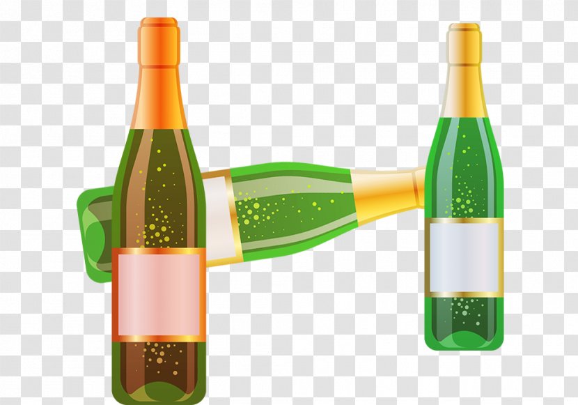 Red Wine Champagne Beer Bottle - Cheers Material Transparent PNG