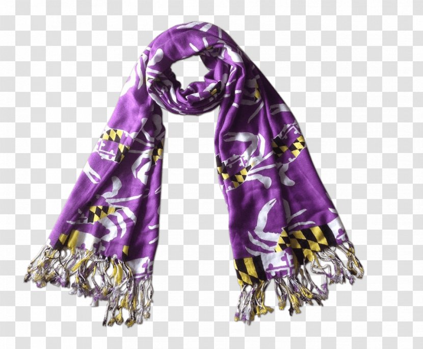 Scarf University Of Maryland, College Park Flag Maryland District Columbia Clothing - Accessories - Purple Pattern Transparent PNG