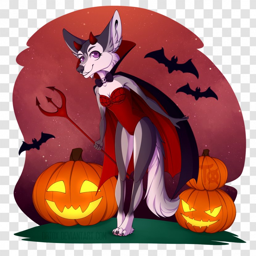 Jack-o'-lantern DeviantArt Devil - Calabaza - Little Transparent PNG