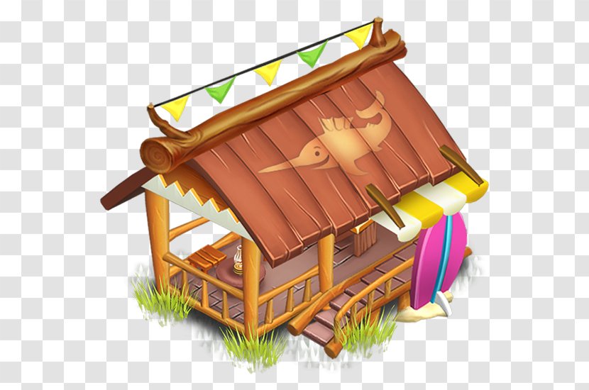 Beach Cartoon - Supercell - House Roof Transparent PNG