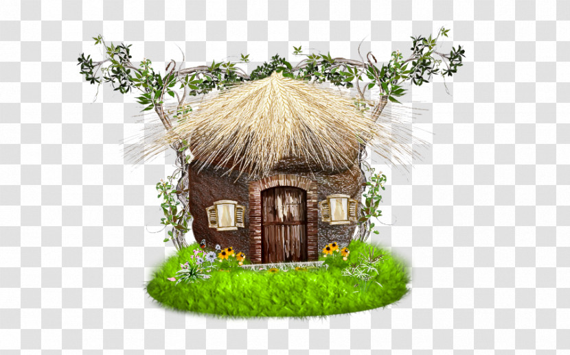 House Cottage Grass Hut Tree House Transparent PNG