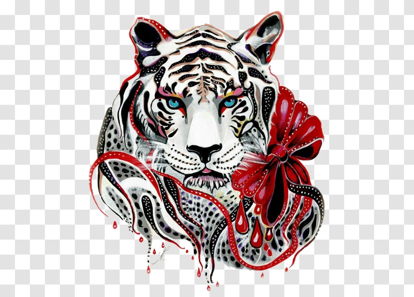 White Tiger Art Painting Printmaking Transparent PNG