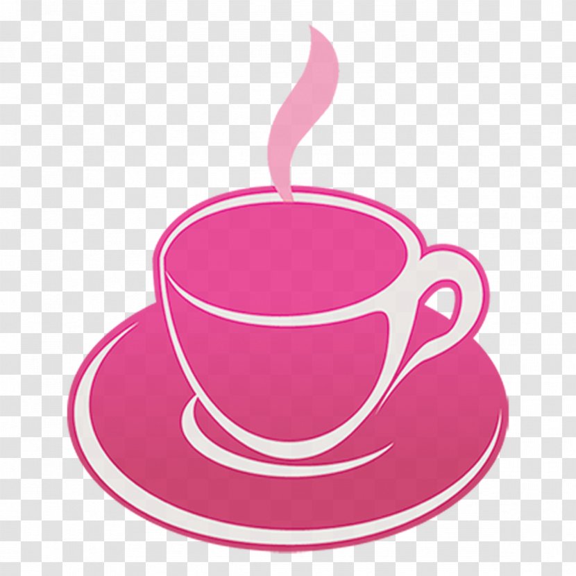 Coffee Cup Teacup - Tea - Pink Mug Transparent PNG
