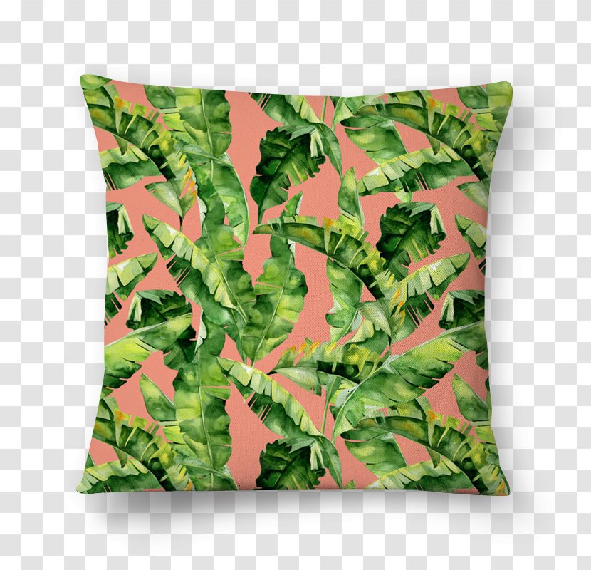 Cushion Azulejo Leaf Throw Pillows Transparent PNG