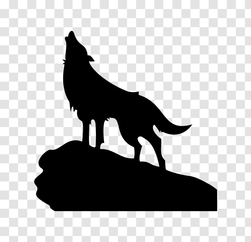 Gray Wolf Coyote Silhouette - Airbrush - Tem Transparent PNG