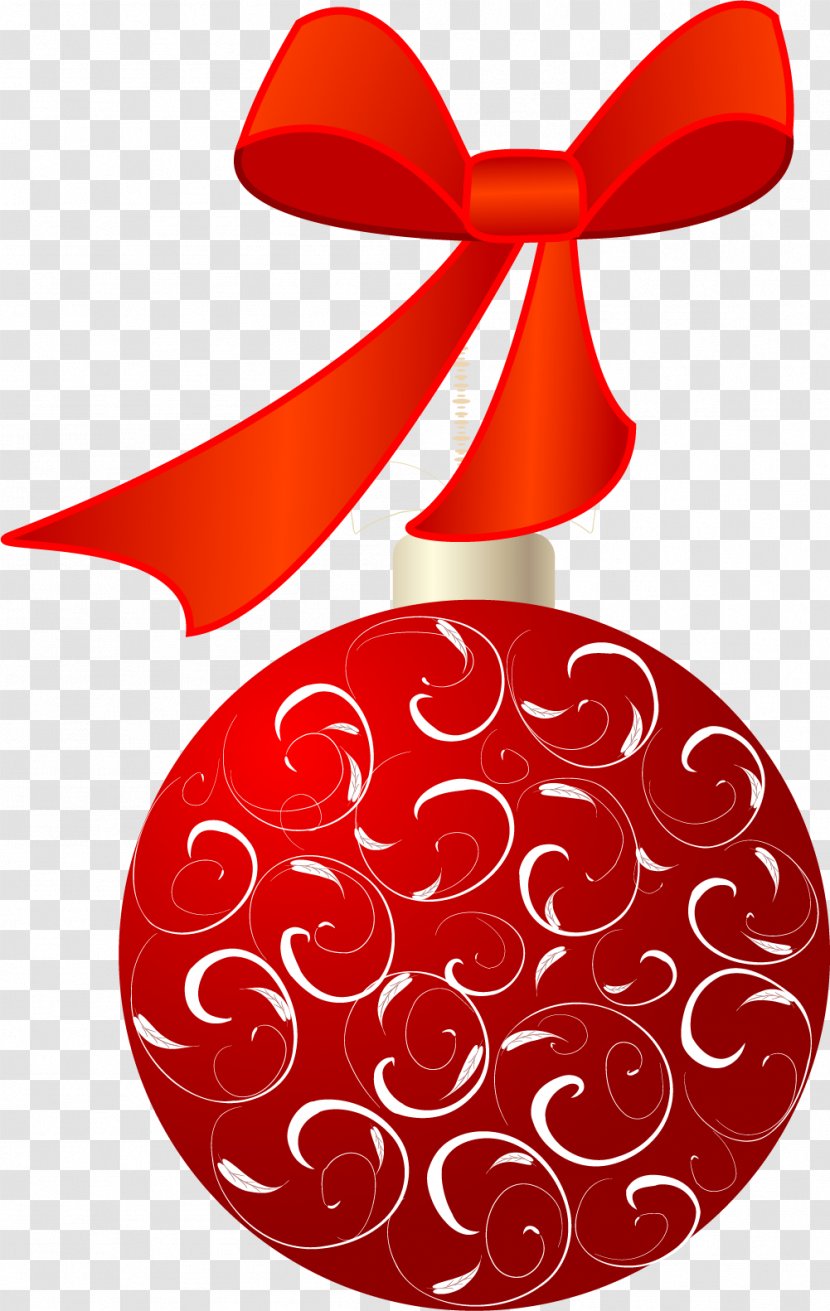 Red Clip Art - Christmas - Cartoon Bell Transparent PNG