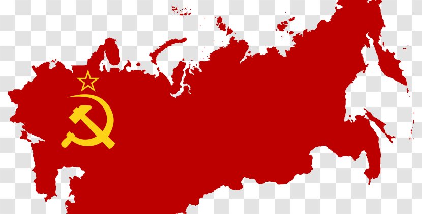 Republics Of The Soviet Union Russian Revolution History Flag - Red - Waterfall Panorama Transparent PNG