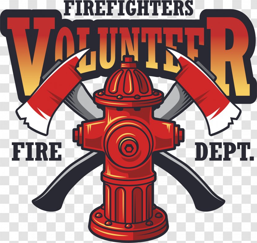 Firefighter Logo Fire Hydrant Department - Aircraft Rescue And Firefighting - Vector Transparent PNG