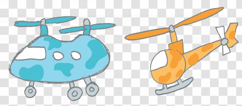 Airplane Helicopter Clip Art - Vehicle - Cartoon Transparent PNG