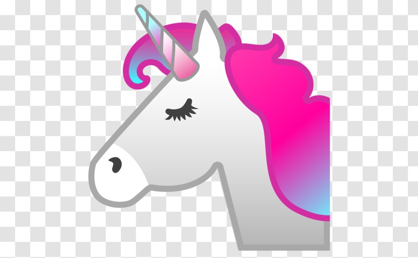 Emojipedia Unicorn Sticker Emoticon - Pink - Unicornio Transparent PNG