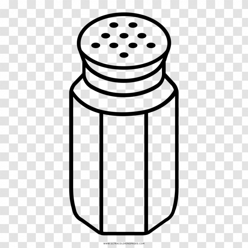 Salt And Pepper Shakers Drawing Coloring Book Kitchen - Password Transparent PNG